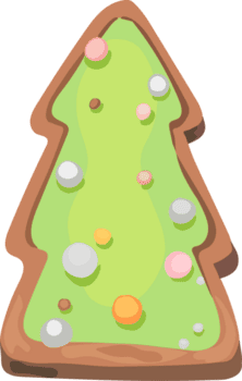 jul kaka illustration på transparent bakgrund. png