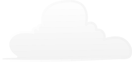 illustration de des nuages, transparent Contexte png