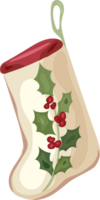 illustration de chaussette de noël png