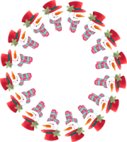 Christmas wreath frame. png