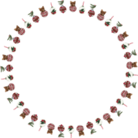 Christmas wreath frame. png