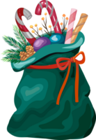 Weihnachten Geschenk Tasche Illustration png