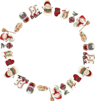 Christmas wreath frame. png