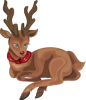 Christmas reindeer illustration png