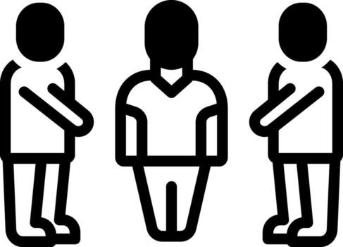 solid icon for surrounded vector