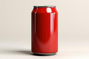 drink can is a metal container designed to hold a liquid AI Generated photo