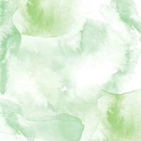 Green watercolor textured background, vector. vector