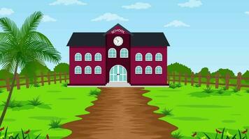 Schule Gebäude im das Park video