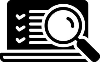 solid icon for assess vector