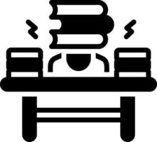 solid icon for burden vector