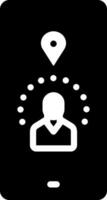 solid icon for trace vector