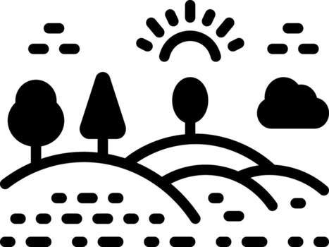 solid icon for nature vector