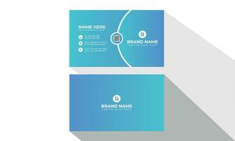 Creative, Corporate and Modern Business Card Template Design Colorful Layout Vector Pro Vector