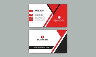 Creative, Corporate and Modern Business Card Template Design Colorful Layout Vector Pro Vector