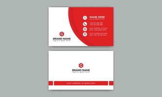 Creative, Corporate and Modern Business Card Template Design Colorful Layout Vector Pro Vector