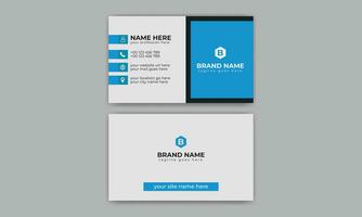 Creative, Corporate and Modern Business Card Template Design Colorful Layout Vector Pro Vector