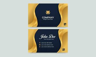 Creative, Corporate and Modern Business Card Template Design Colorful Layout Vector Pro Vector