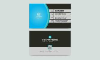 Creative, Corporate and Modern Business Card Template Design Colorful Layout Vector Pro Vector