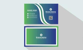 Creative, Corporate and Modern Business Card Template Design Colorful Layout Vector Pro Vector