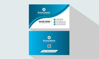 Creative, Corporate and Modern Business Card Template Design Colorful Layout Vector Pro Vector