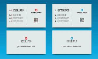 Creative, Corporate and Modern Business Card Template Design Colorful Layout Vector Pro Vector