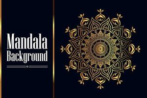 Circle Pattern Creative Luxury Ornamental Mandala, Flower Mandala with gradient color with unique Background Design in gold color vector