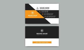 Creative, Corporate and Modern Business Card Template Design Colorful Layout Vector Pro Vector