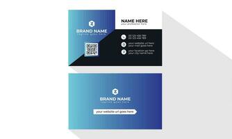 Creative, Corporate and Modern Business Card Template Design Colorful Layout Vector Pro Vector