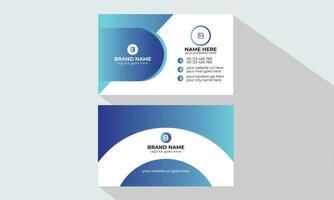 Creative, Corporate and Modern Business Card Template Design Colorful Layout Vector Pro Vector