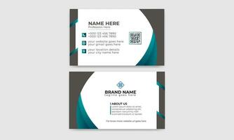 Creative, Corporate and Modern Business Card Template Design Colorful Layout Vector Pro Vector