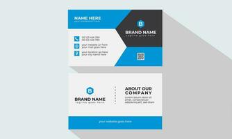 Creative, Corporate and Modern Business Card Template Design Colorful Layout Vector Pro Vector