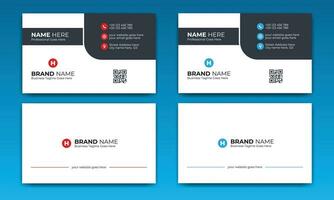 Creative, Corporate and Modern Business Card Template Design Colorful Layout Vector Pro Vector