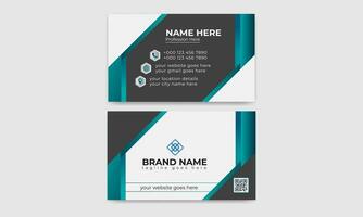 Creative, Corporate and Modern Business Card Template Design Colorful Layout Vector Pro Vector