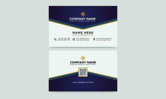 Creative, Corporate and Modern Business Card Template Design Colorful Layout Vector Pro Vector