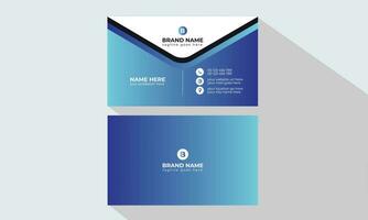 Creative, Corporate and Modern Business Card Template Design Colorful Layout Vector Pro Vector