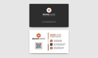 Creative, Corporate and Modern Business Card Template Design Colorful Layout Vector Pro Vector