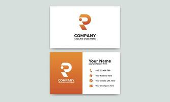 Creative, Corporate and Modern Business Card Template Design Colorful Layout Vector Pro Vector