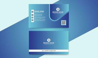 Creative, Corporate and Modern Business Card Template Design Colorful Layout Vector Pro Vector