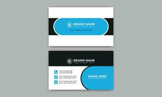 Creative, Corporate and Modern Business Card Template Design Colorful Layout Vector Pro Vector