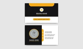 Creative, Corporate and Modern Business Card Template Design Colorful Layout Vector Pro Vector