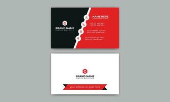 Creative, Corporate and Modern Business Card Template Design Colorful Layout Vector Pro Vector