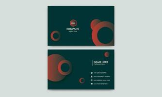 Creative, Corporate and Modern Business Card Template Design Colorful Layout Vector Pro Vector