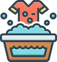 color icon for wash vector