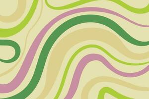 Psychedelic swirl groovy colorfull pattern Twist Distorted Texture. Psychedelic retro wave wallpaper. Liquid groovy background vector