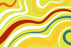 Psychedelic swirl groovy colorfull pattern Twist Distorted Texture. Psychedelic retro wave wallpaper. Liquid groovy background vector