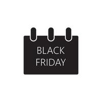 Black Friday icon vector