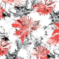 floral abstract pattern suitable for textile and printing needs vector