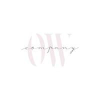 OW Beauty Initial Template Vector Design