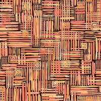 Multicolored vector seamless pattern of different hand-drawn dashes.