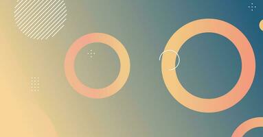 Abstract minimal gradient geometric circle background vector